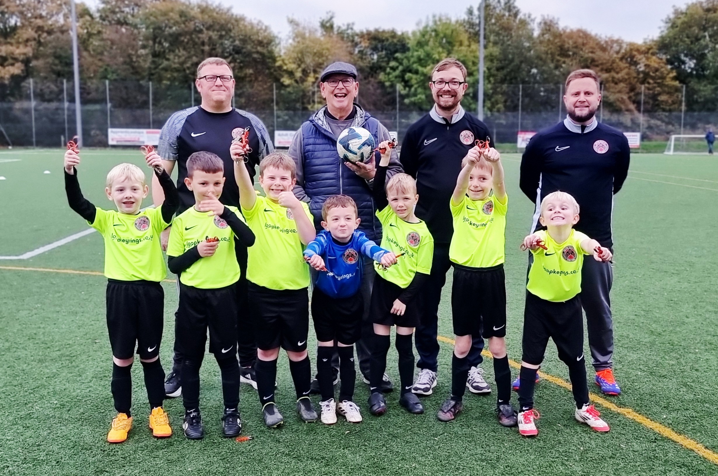 Fundraising for football with Loop key rings